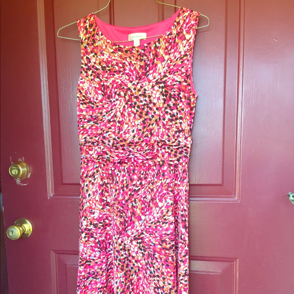 Classy pink patterned dress